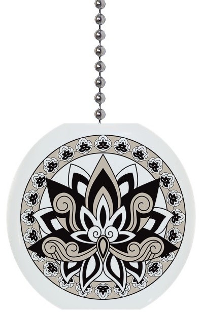 Lotus With Border Ceiling Fan Pull