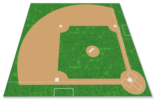 Baseball Field Rug Contemporary Kids Rugs By Kidcarpet Baseball Field Rug Contemporary