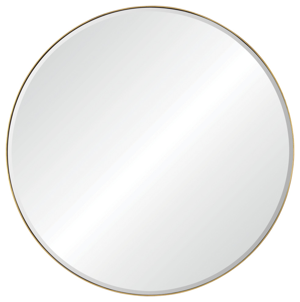 Thallo Round Modern Accent Wall Mirror Contemporary Wall Mirrors by Houzz