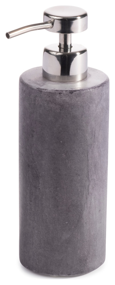 Alabaster Gray Marble Soap/Lotion Dispenser