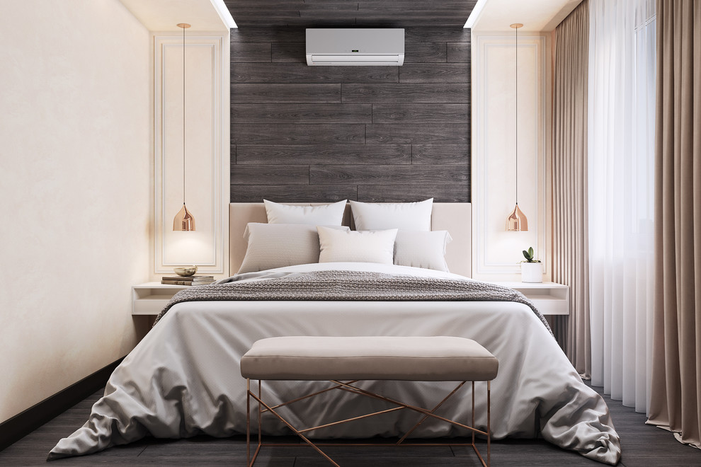 Дизайн спальни с кабинетом рукодельницы