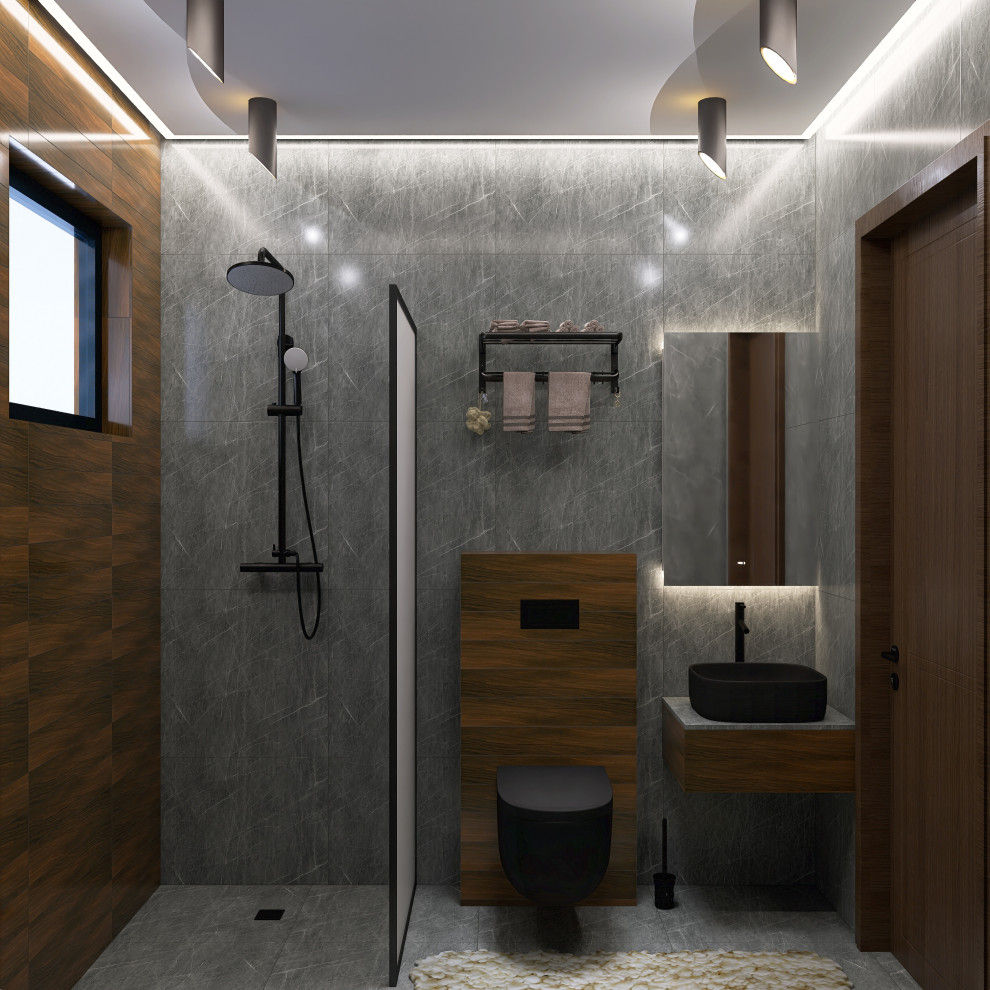 Душевая в загородном доме