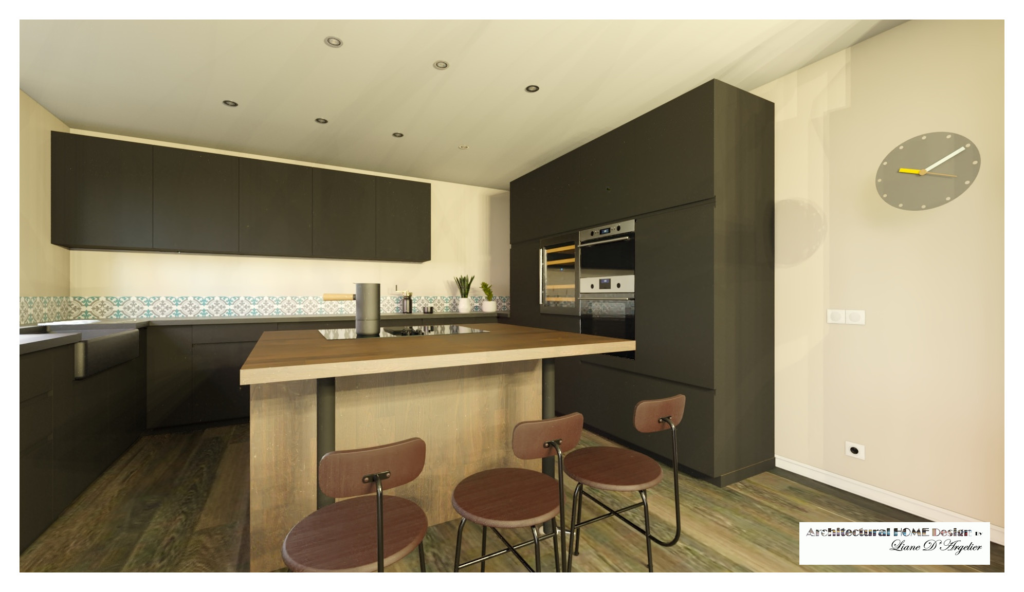 Salon rénové de 48 m² avec ferme de toit