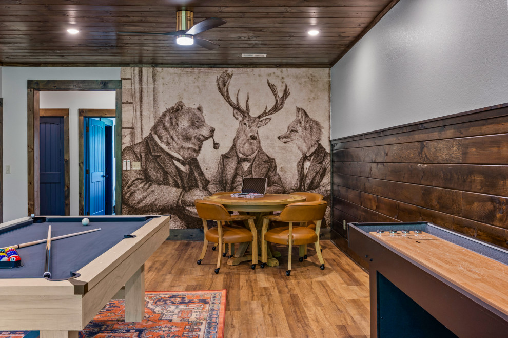 Mountain style family room photo in Other