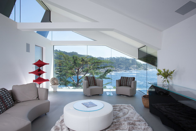 Carmel Highlands Pelican House contemporaneo-salon