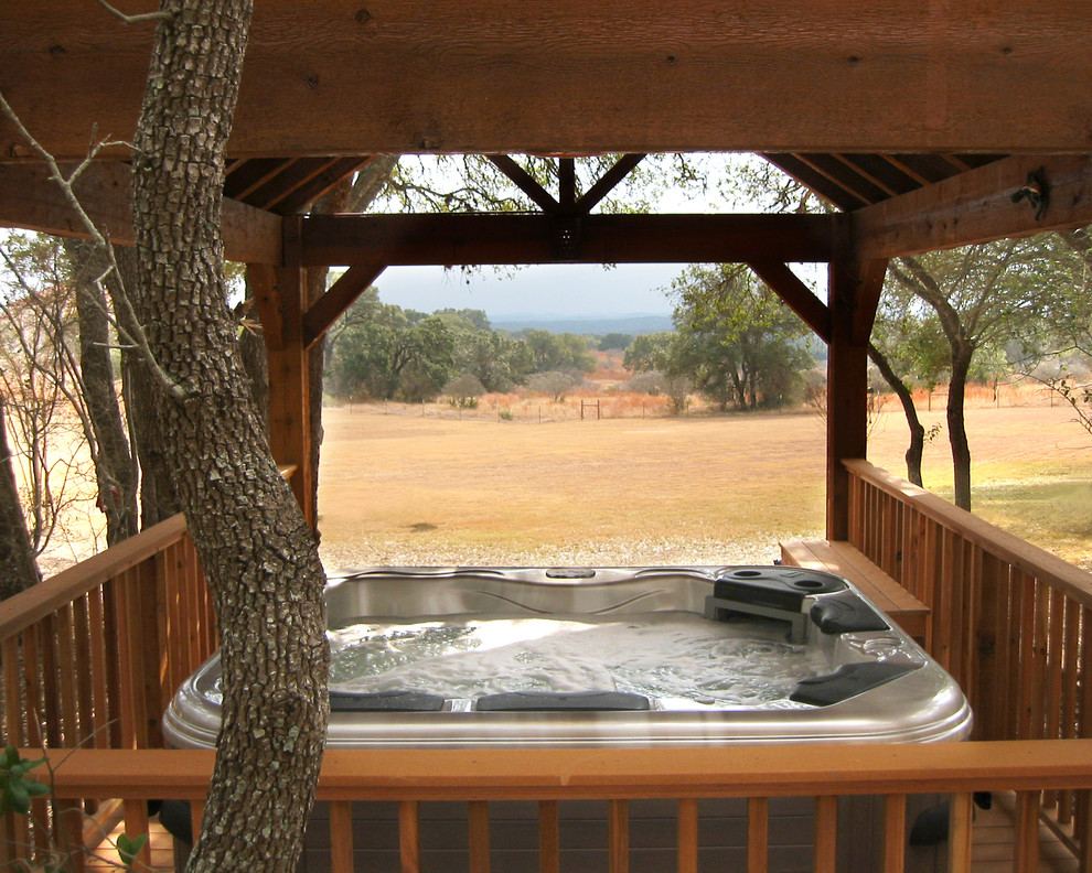 Inspiration for a rustic deck remodel in Austin