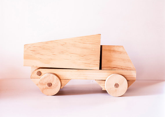 Wooden Tip Truck by Elephant + Bird