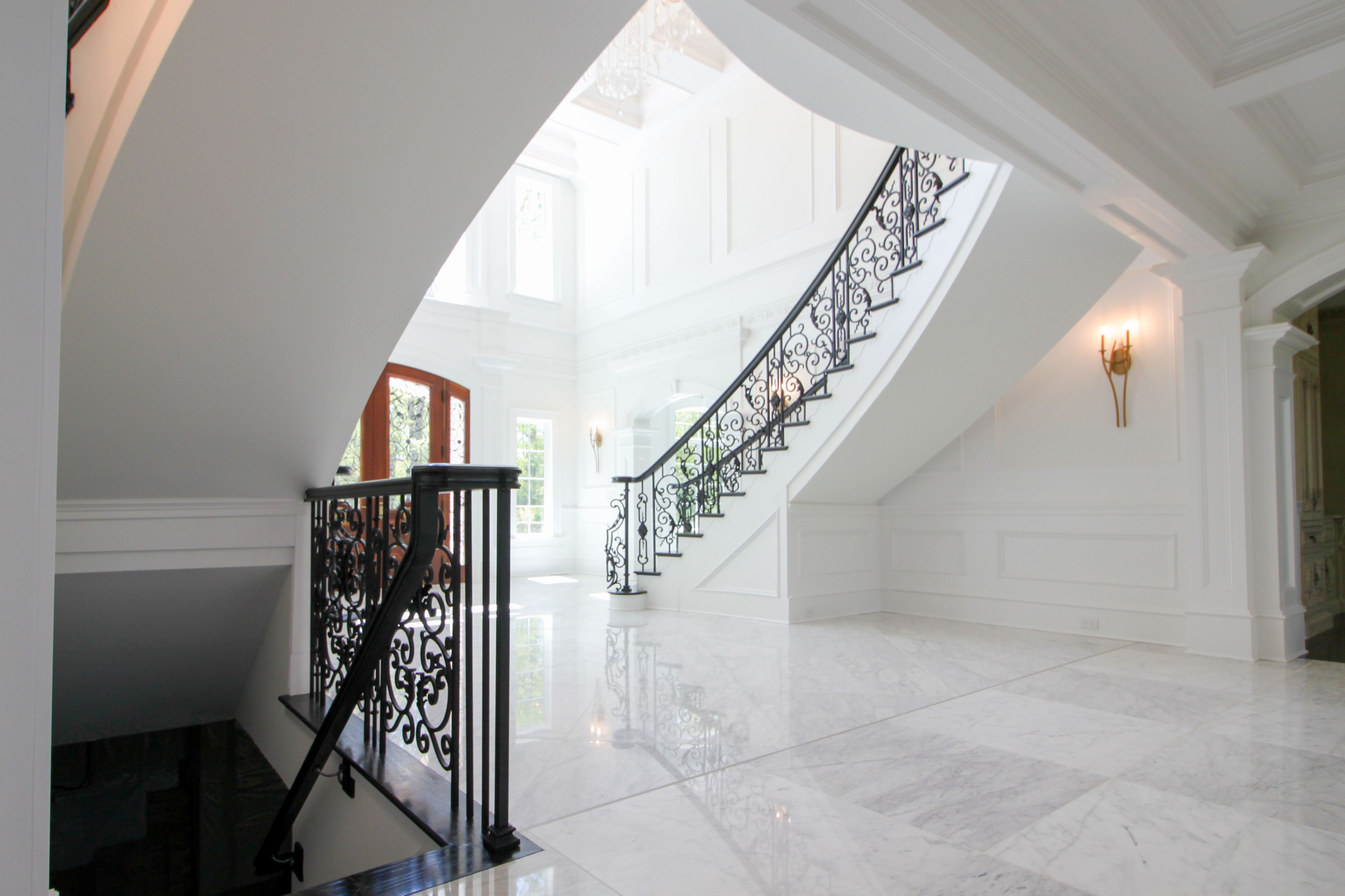 92_Grand Double Staircase in Exquisite Custom Home, Great Falls VA 22066