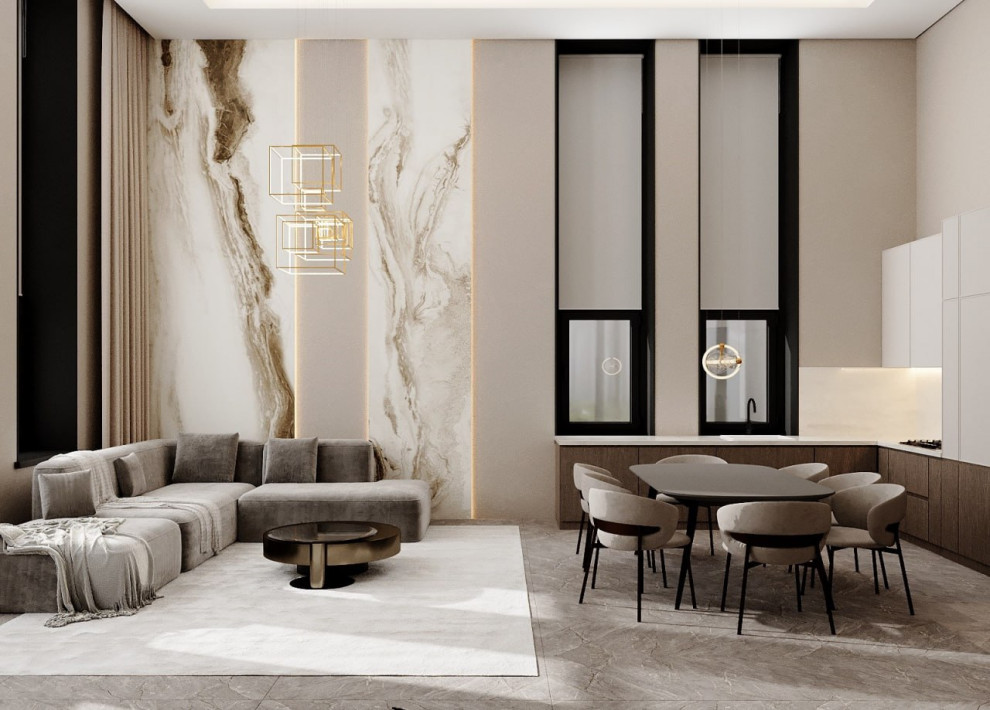 Дизайн-проект дома (420 м2) в стиле нео-модерн