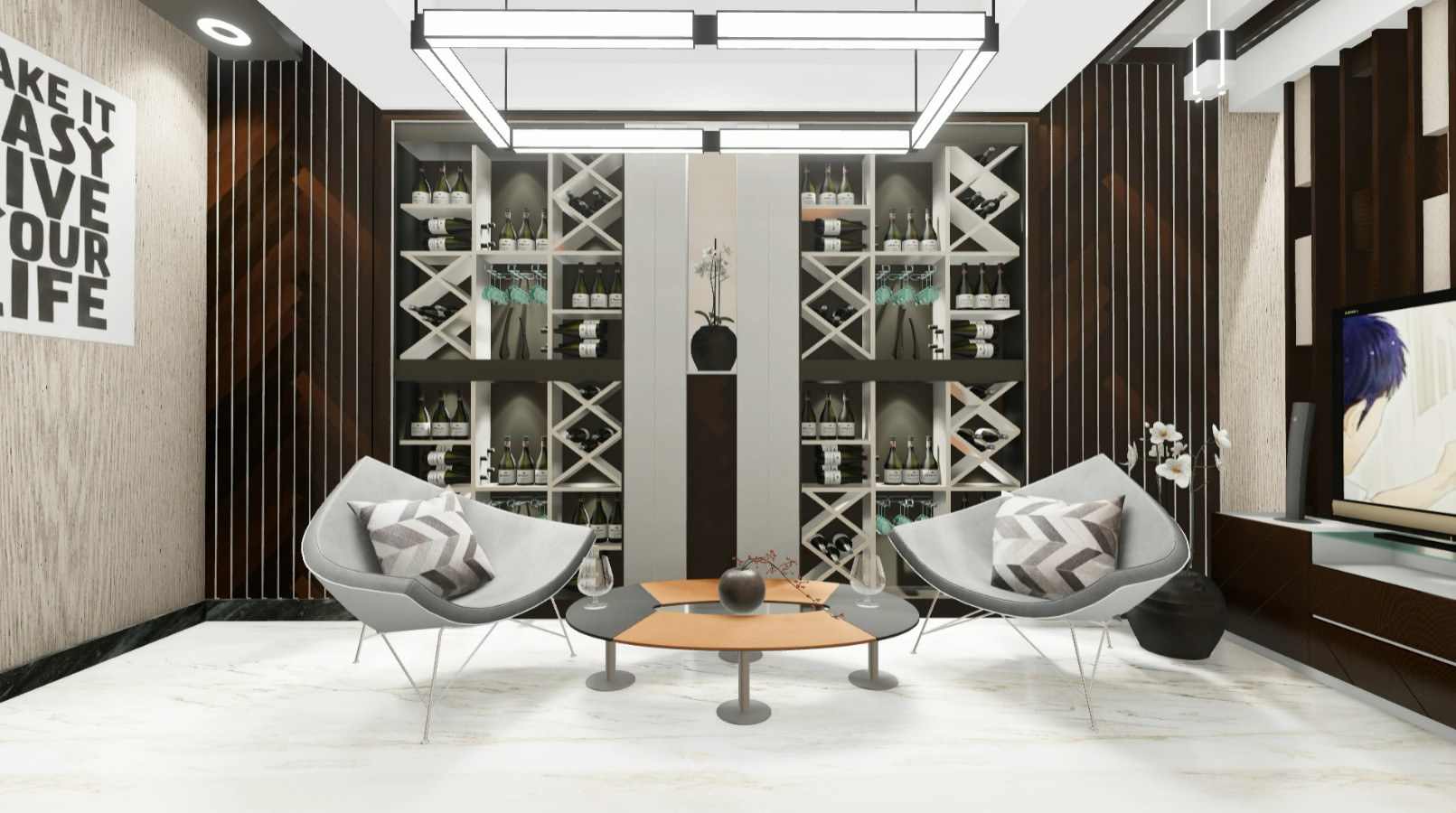 Contemporary Home Bar Transformation in Greenwich