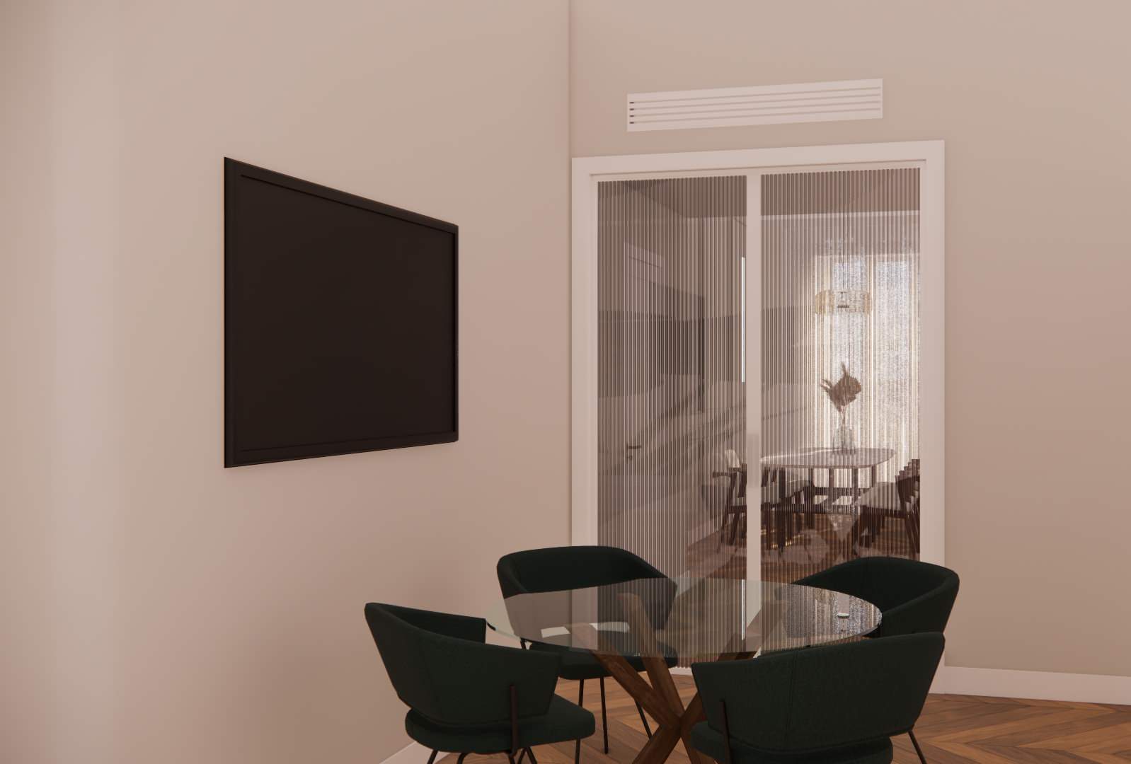 VIA CRIVELLI | render - Sala da pranzo