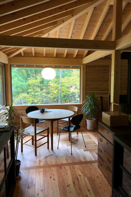 有明の家 japanisch-modern-esszimmer