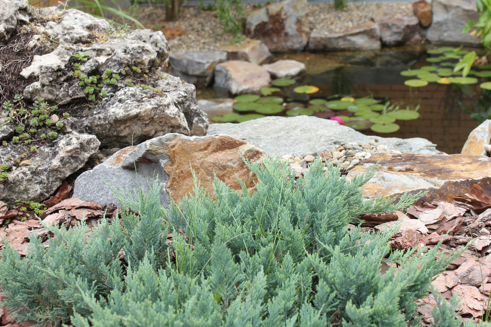Небольшой сад в природном стиле