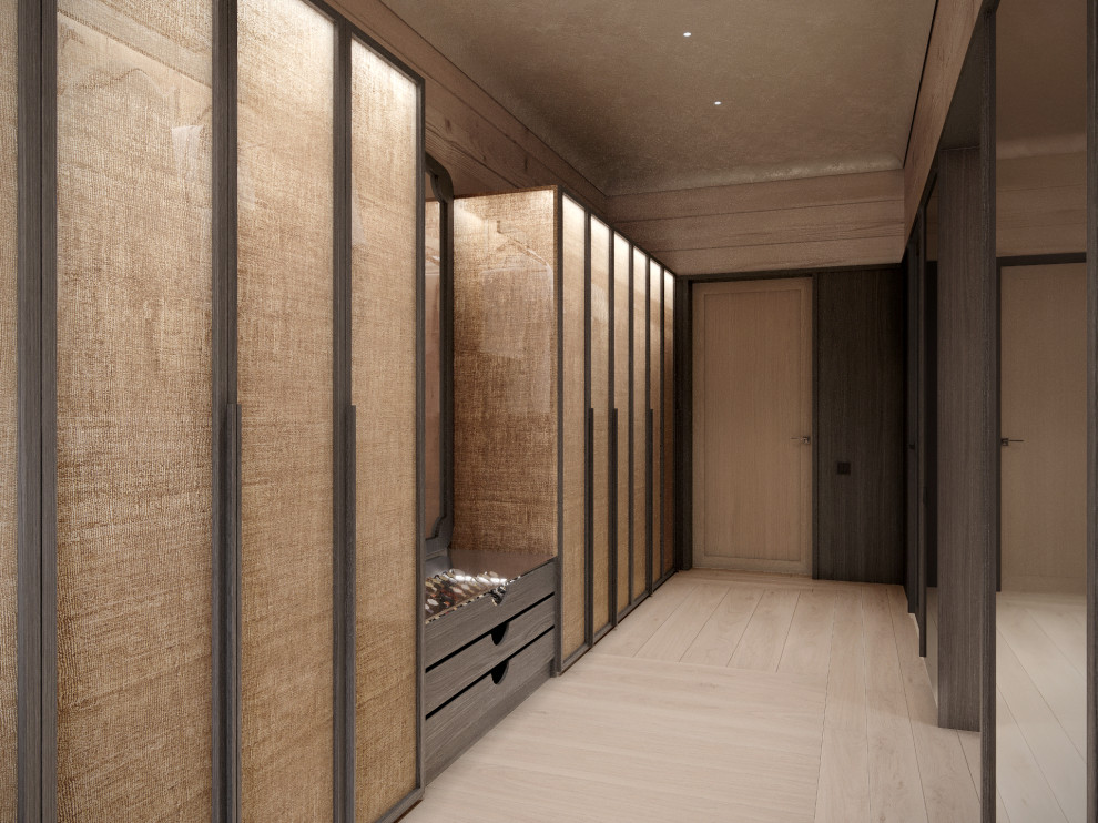 Интерьер подмосковного брусового дома компании Honka