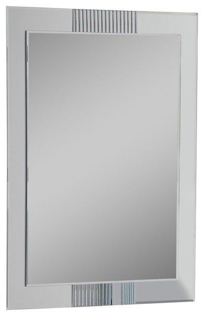 Modern Wall Mirrors And Frameless Organize It Decor Wonderland Iso Modern Bathroom Mirror