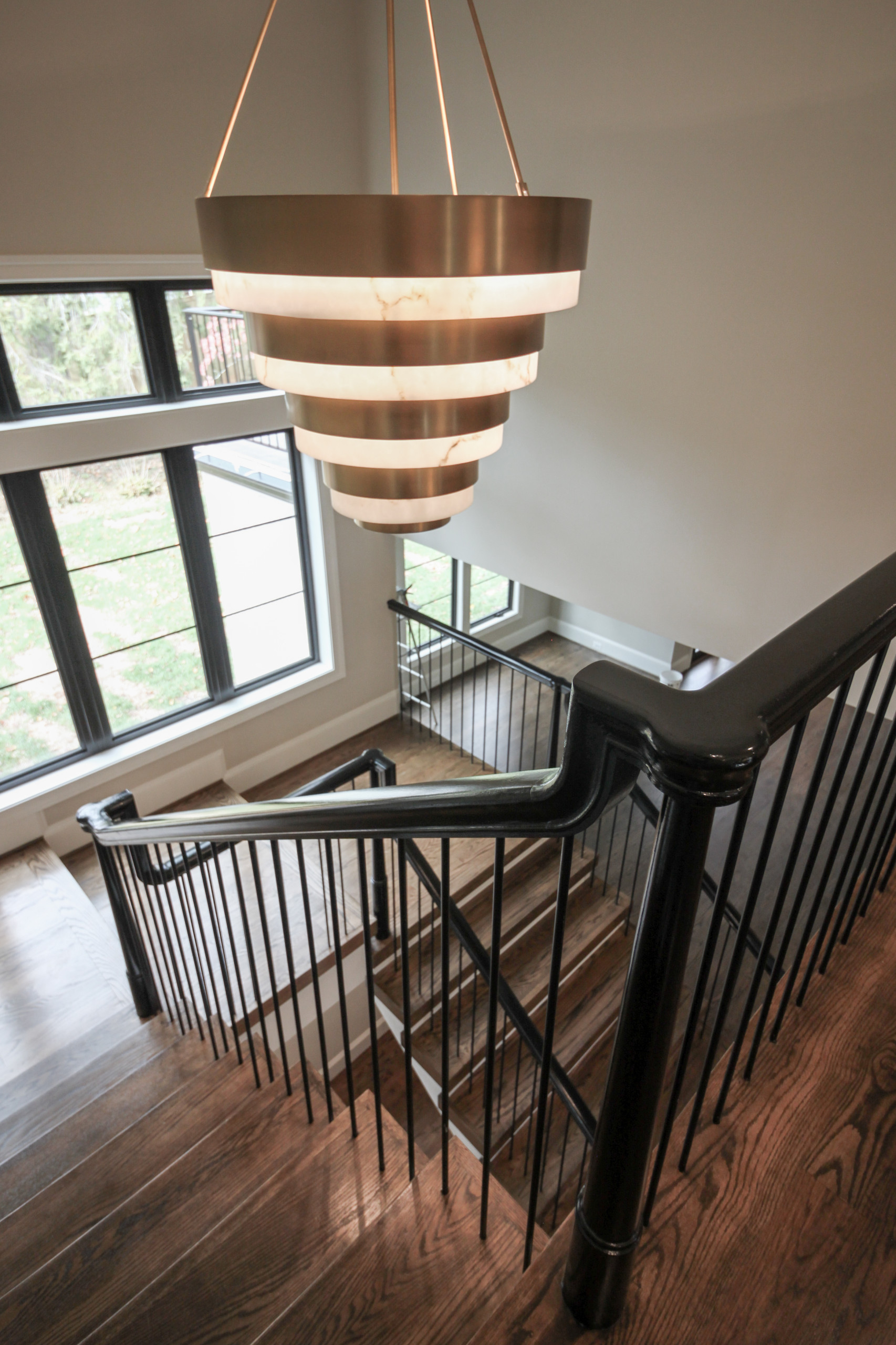 89_Eclectic and Edguy Staircase in French Contemporary Residence, McLean VA 2210