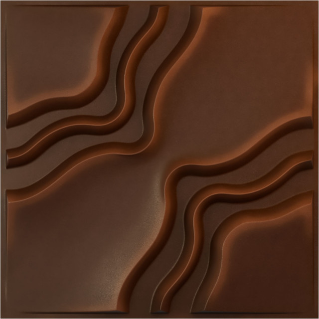 Rogue EnduraWall 3D Wall Panel, 12-Pack, 19.625"Wx19.625"H, Aged Metallic Rust