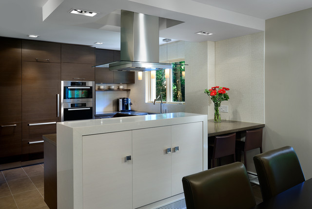 Warm, modern kitchen modern-kitchen
