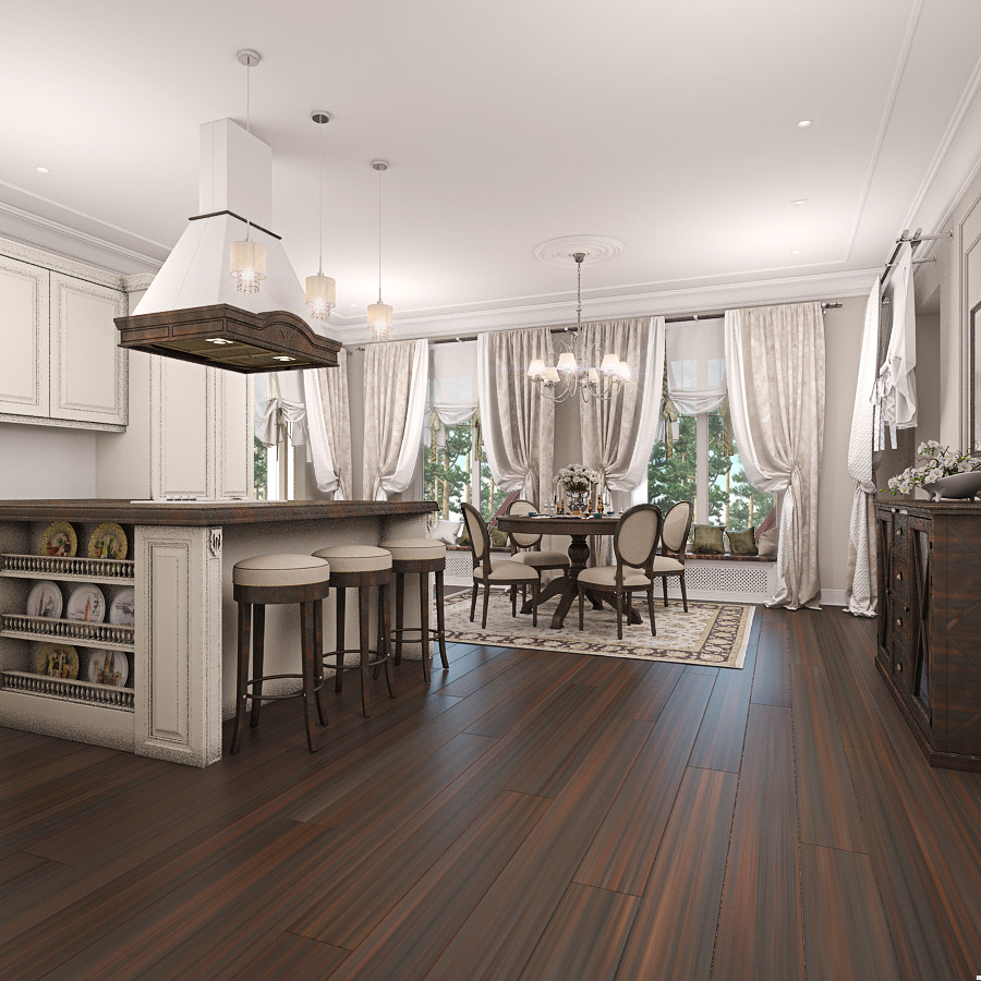 Классический интерьер коттеджа