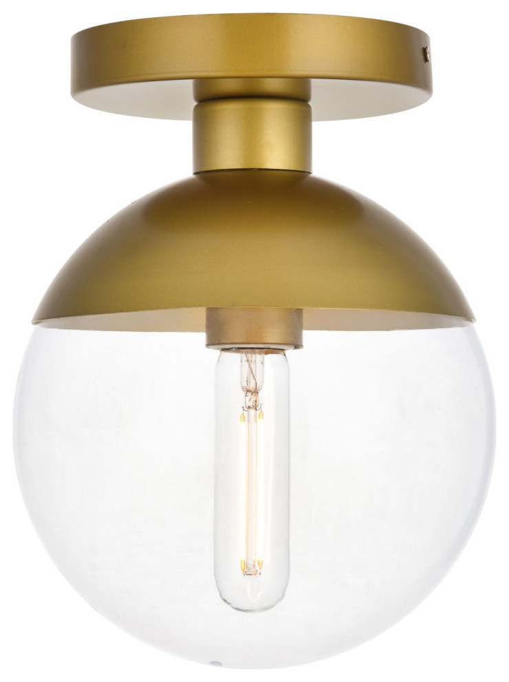 Mid century Modern 1 Light Flush Mount Contemporary Flushmount