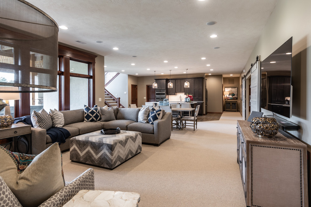 Basement - transitional basement idea