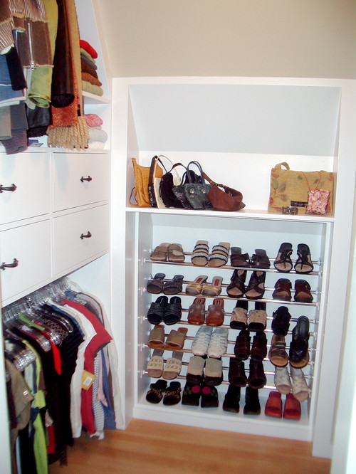 recessed shoe storage