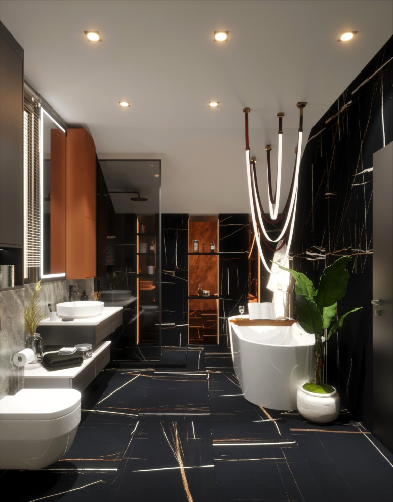 Ванная комната в коттедже