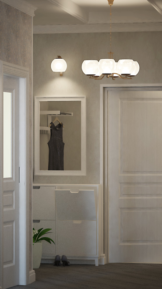 Дизайн проект интерьера однокомнатной квартиры в химках