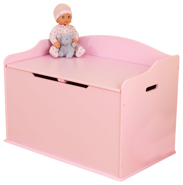 Kidkraft Austin Toy Box In Pink Contemporary Kids Storage