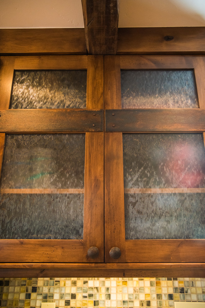 Inspiration for a rustic home design remodel in Denver