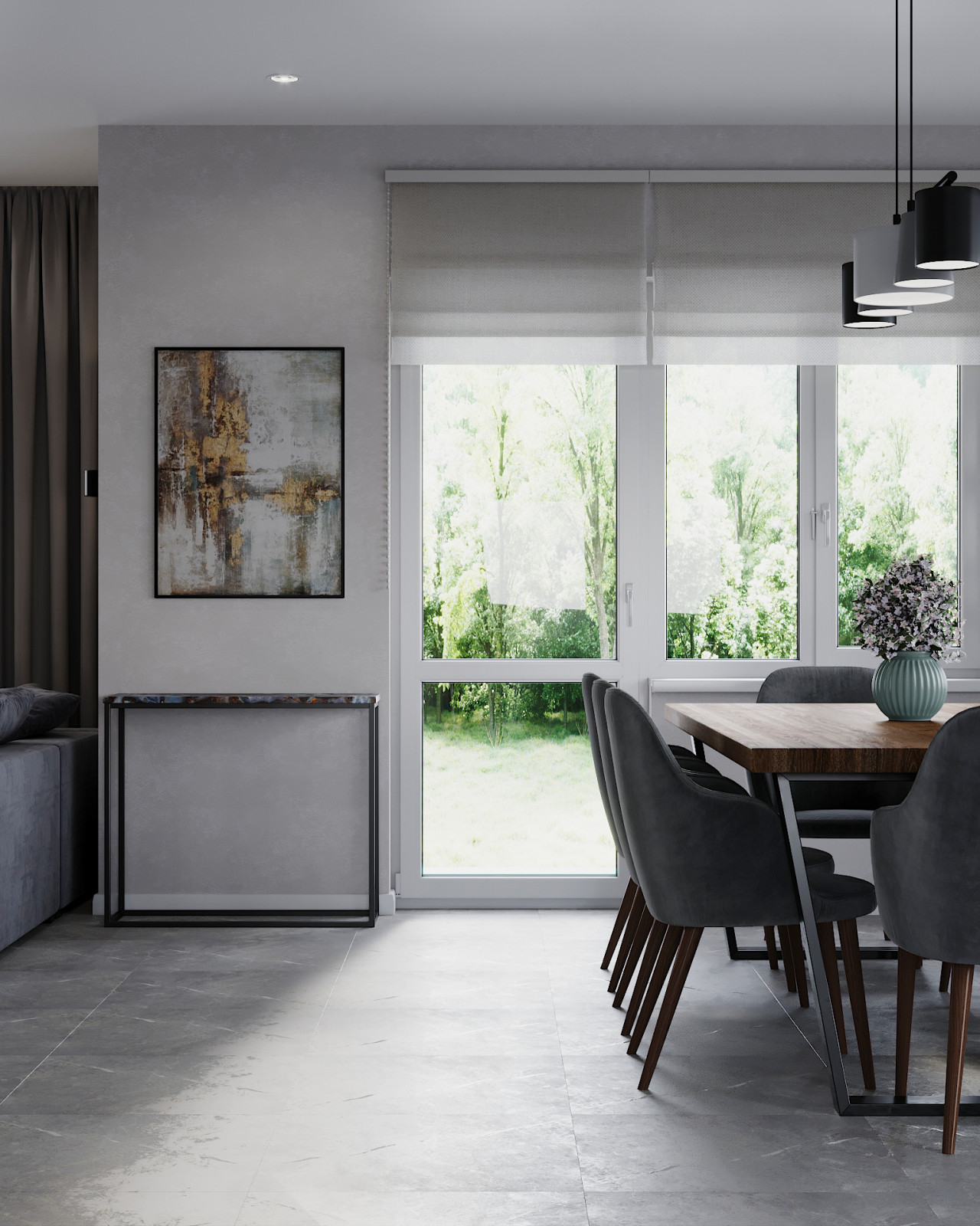 Кухня-гостиная в загородном доме в п. Волочаевка