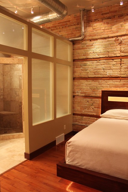 Loft modern-bedroom