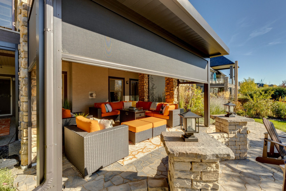 South Calgary Upper and Lower Deck StruXure Pergola Screen Room