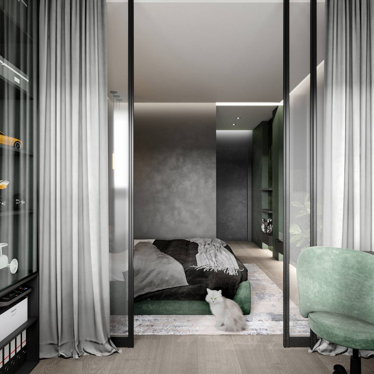 Темный монохром - жилые зоны