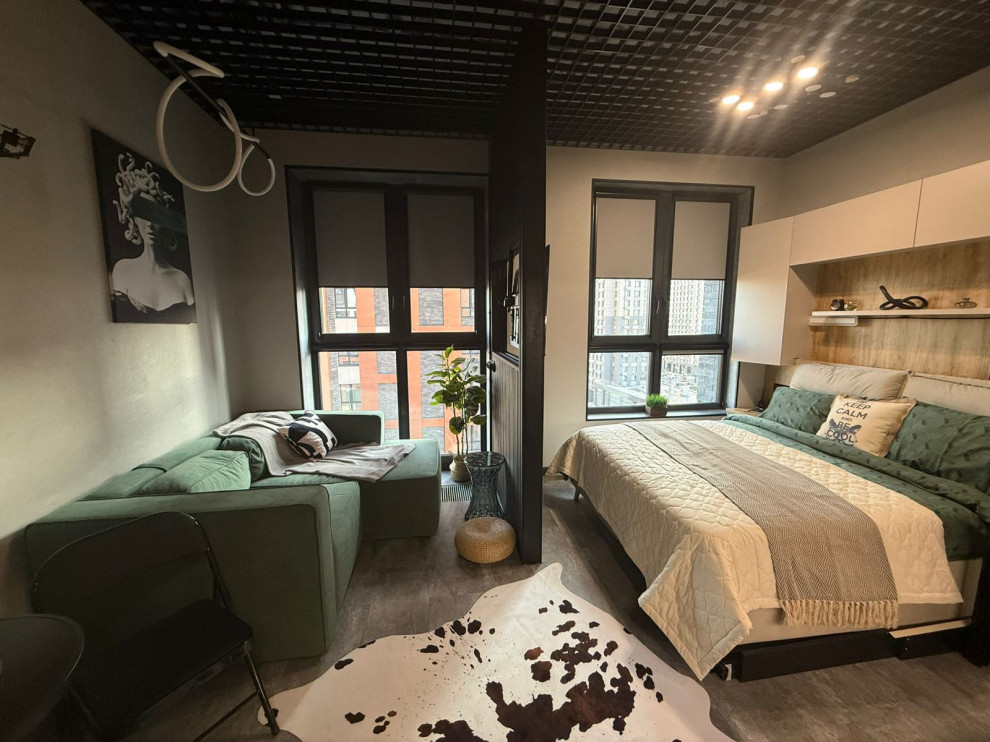 A modern industrial-style studio