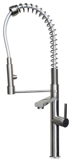 Acero Dual Spout Kitchen Faucet, Brushed Nickel