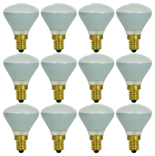 12 Pack Sunlite Incandescent 25 Watt R14 Reflector 170 Lumens Clear