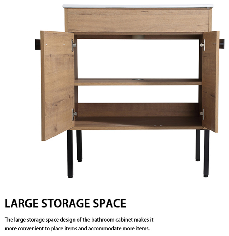 Gewnee Bathroom Vanity With Sink Transitional Bathroom Vanities And