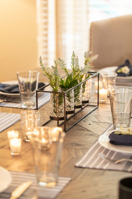 Transitional Farmhouse Dining Table transitional-dining-room