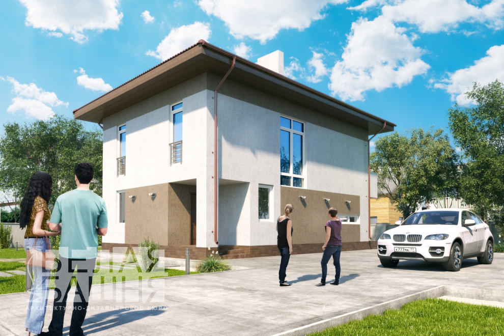 Каркасный 2- этажный жилой дом общей площадью 120 кв.м.