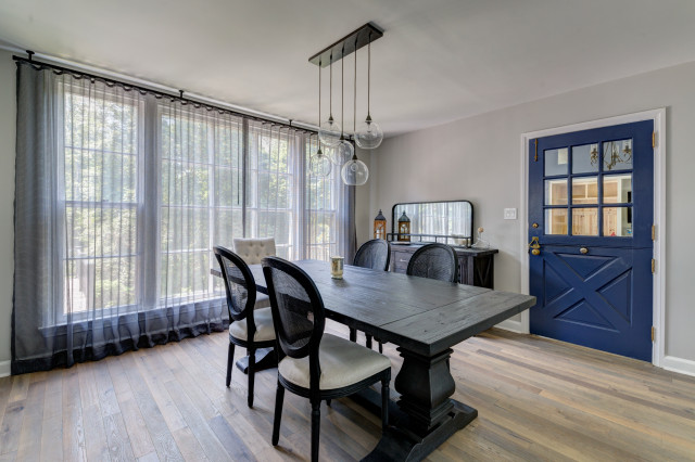 Drapes & Curtains transitional-dining-room