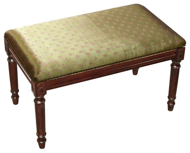 Bench Dragonfly Wood Stain Olive Green Traditional Indoor Bench Dragonfly Wood Stain Olive Green