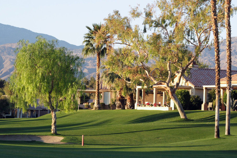 back patio looking into golf course