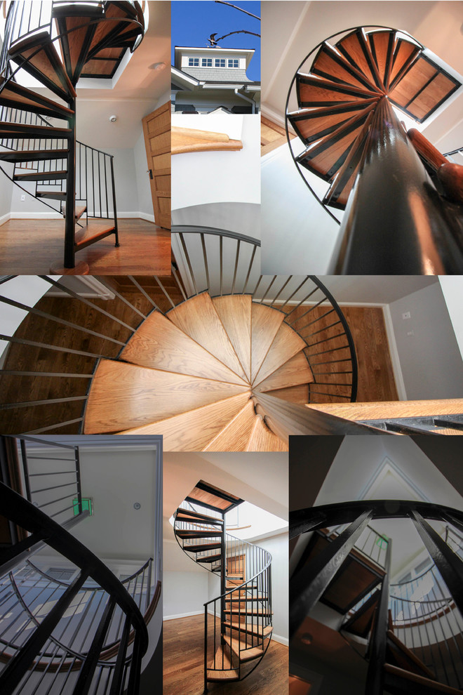 16_Spiral White Oak Treads to Fabulous Home Observatory, Fairfax VA 22032