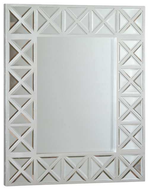 Geometric Wall Mirror silver geometric wall mirror - eclectic - wall mirrors - Geometric Wall Mirror silver geometric wall mirror - eclectic - wall mirrors -
