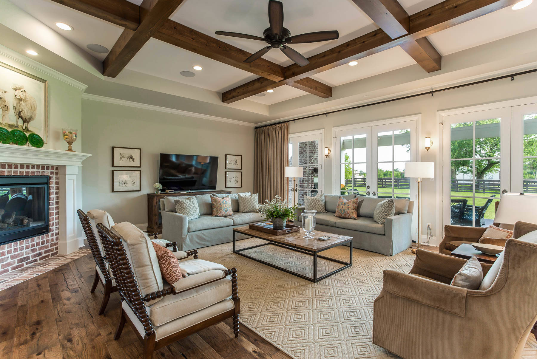 75 Beautiful Living Room with a Corner Fireplace Pictures \u0026 Ideas | Houzz, image size:1800x1204