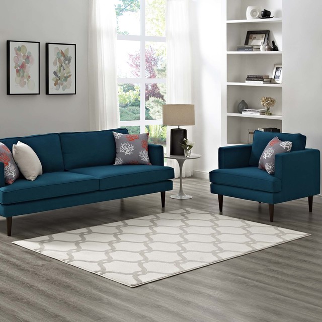 Modern Area Rug Runner, Multi/Ivory White Contemporary Hall And