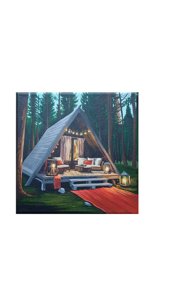 Серия картин "Дом под звездами: живопись путешествий"