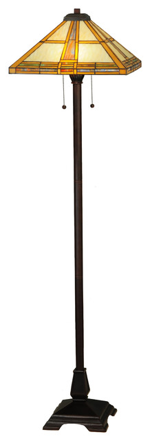 62 Prairie Straw Floor Lamp, Craftsman Floor Lamp