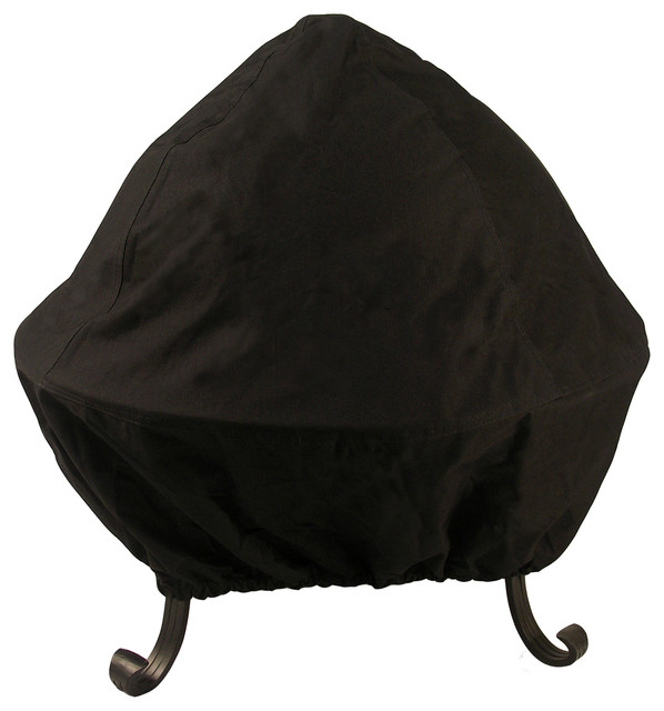 30-inch Black Screened Vinyl Fire Pit Cover